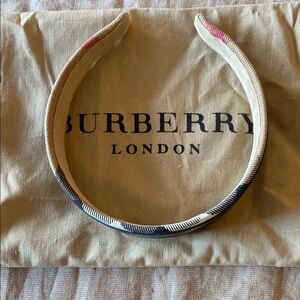 Burberry Beige and Black Headband